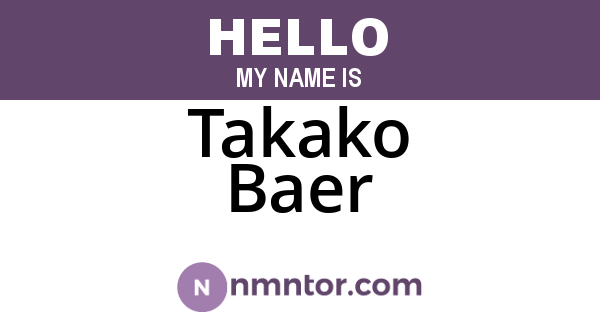 Takako Baer