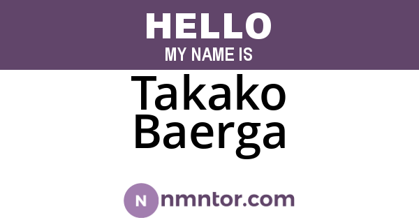 Takako Baerga