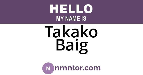 Takako Baig