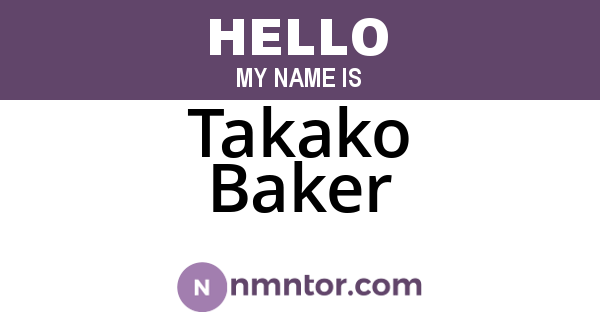 Takako Baker