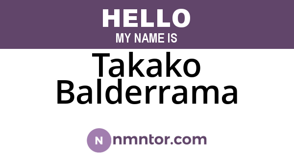 Takako Balderrama