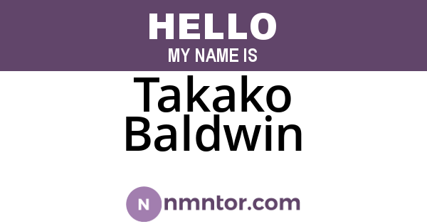 Takako Baldwin