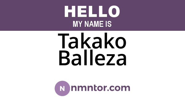 Takako Balleza