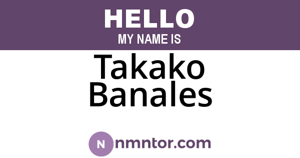 Takako Banales