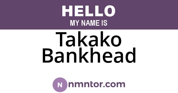 Takako Bankhead