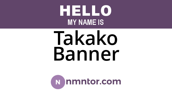 Takako Banner