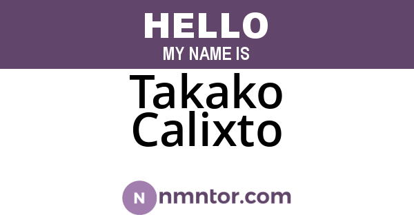 Takako Calixto