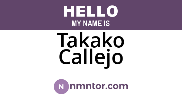 Takako Callejo