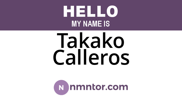 Takako Calleros