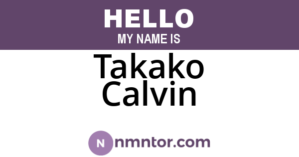 Takako Calvin