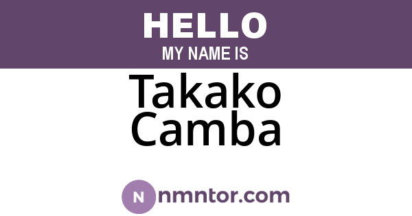 Takako Camba
