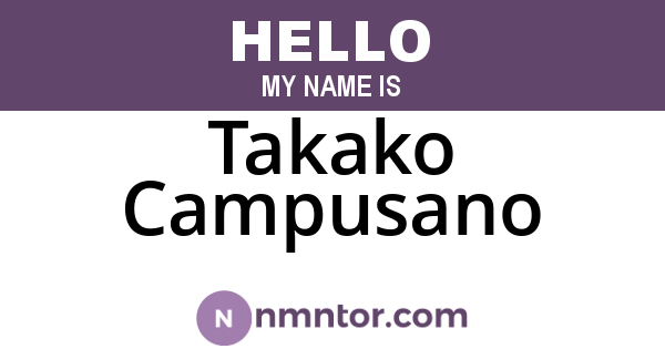 Takako Campusano