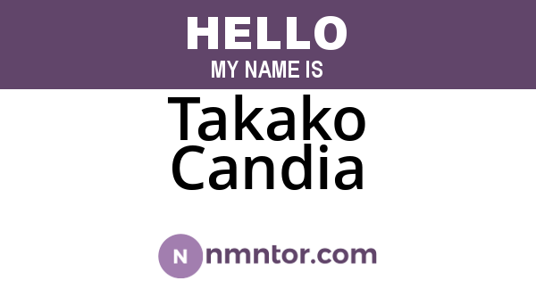 Takako Candia