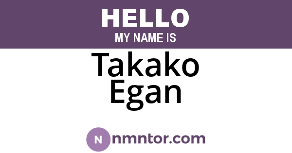 Takako Egan