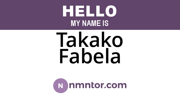 Takako Fabela