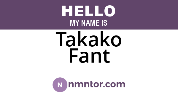 Takako Fant