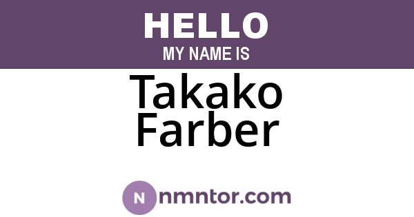 Takako Farber