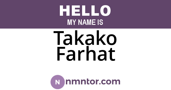 Takako Farhat