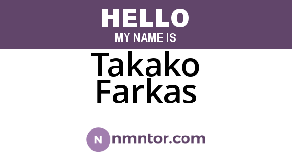 Takako Farkas