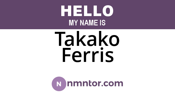 Takako Ferris