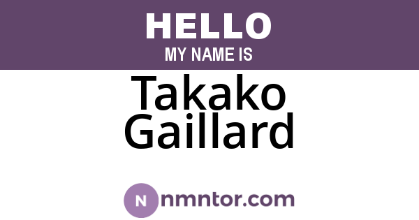 Takako Gaillard