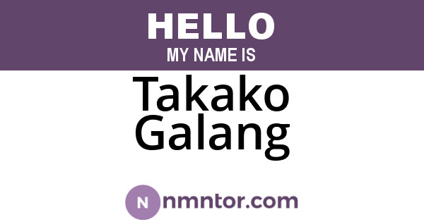 Takako Galang