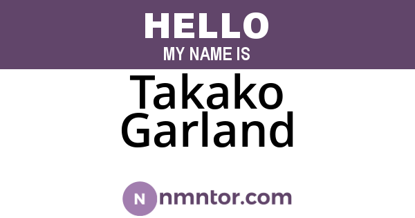 Takako Garland