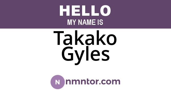 Takako Gyles