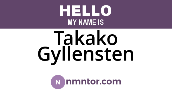 Takako Gyllensten