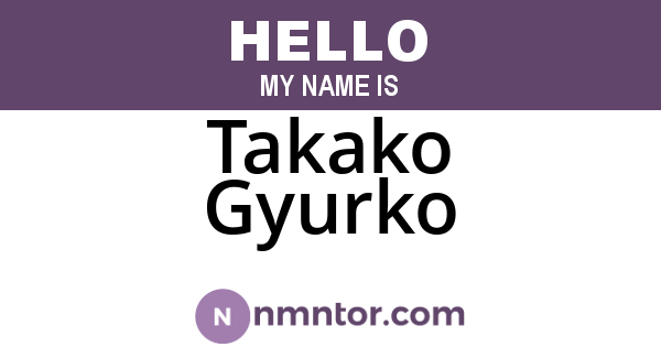 Takako Gyurko