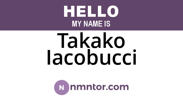 Takako Iacobucci
