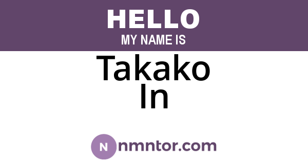 Takako In