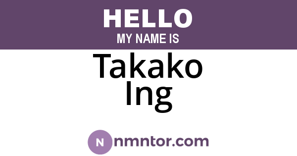Takako Ing