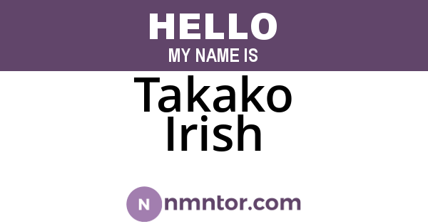 Takako Irish