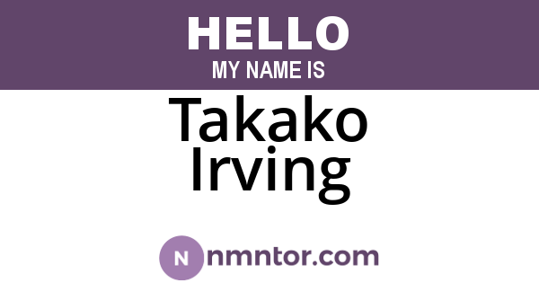 Takako Irving