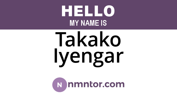 Takako Iyengar