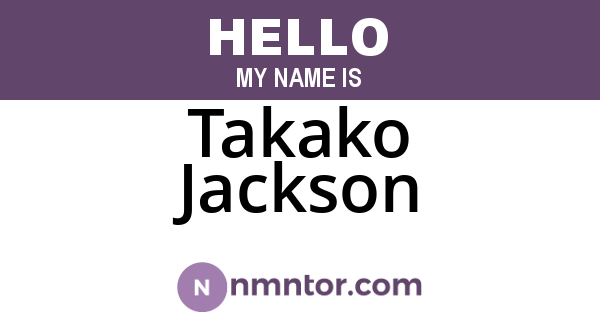 Takako Jackson