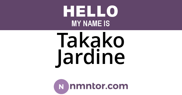 Takako Jardine