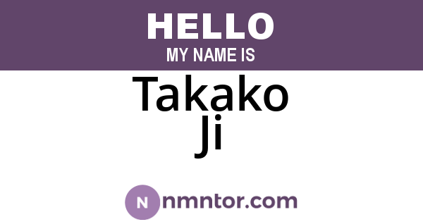 Takako Ji