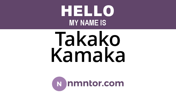 Takako Kamaka