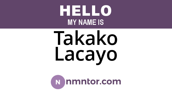 Takako Lacayo