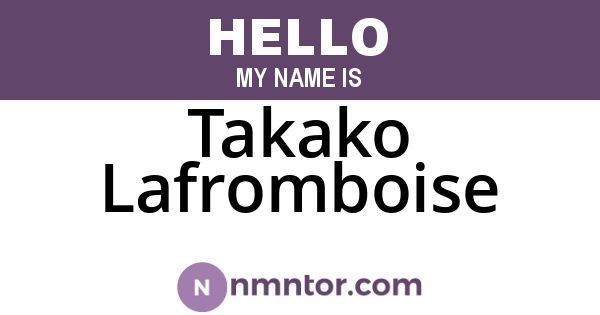 Takako Lafromboise