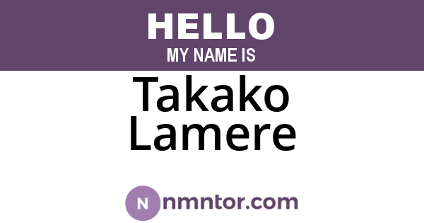 Takako Lamere