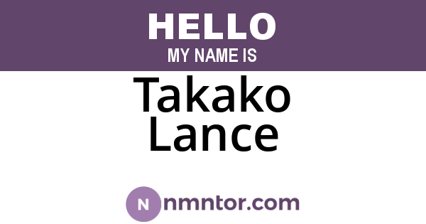 Takako Lance