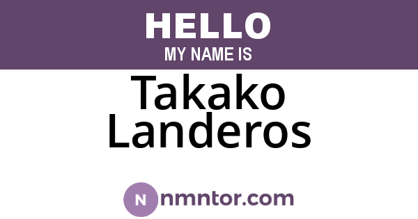 Takako Landeros