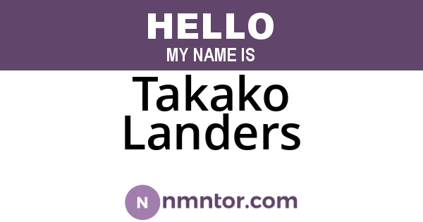 Takako Landers