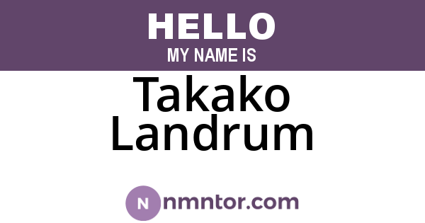 Takako Landrum