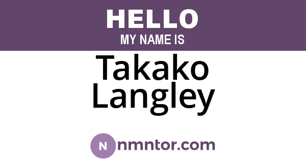 Takako Langley