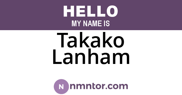 Takako Lanham