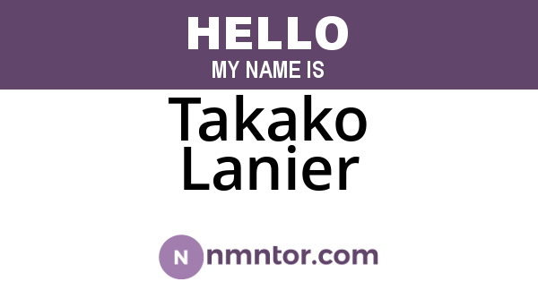 Takako Lanier